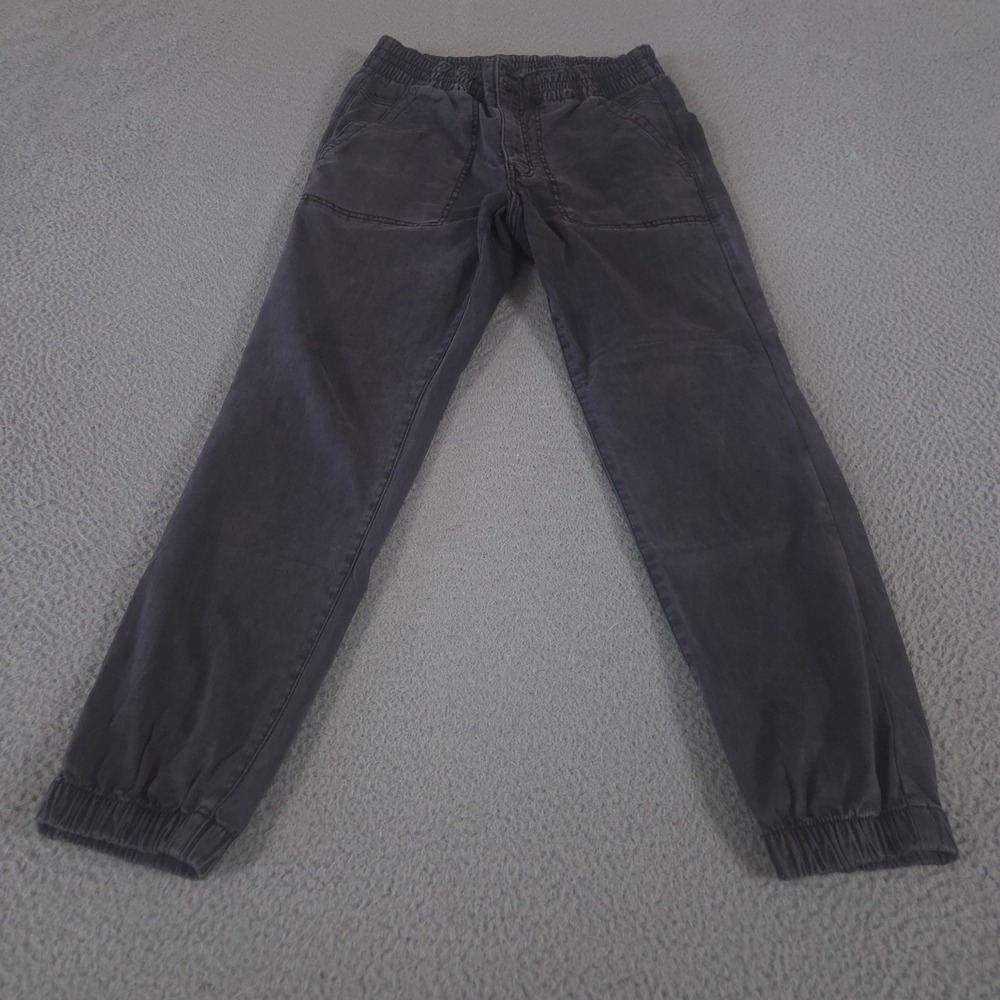 American Eagle Pants Womens 12 Grey Jogger Stretch Twill Elastic Waist Cuffs